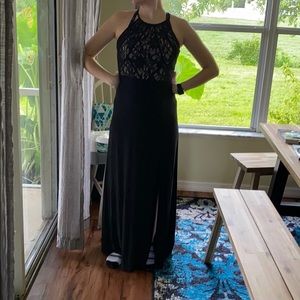 Full Length Lace Top Formal Gown